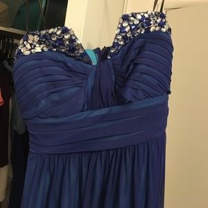 Royal blue prom dress